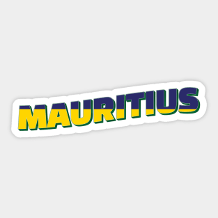 Mauritius Vintage style retro souvenir Sticker